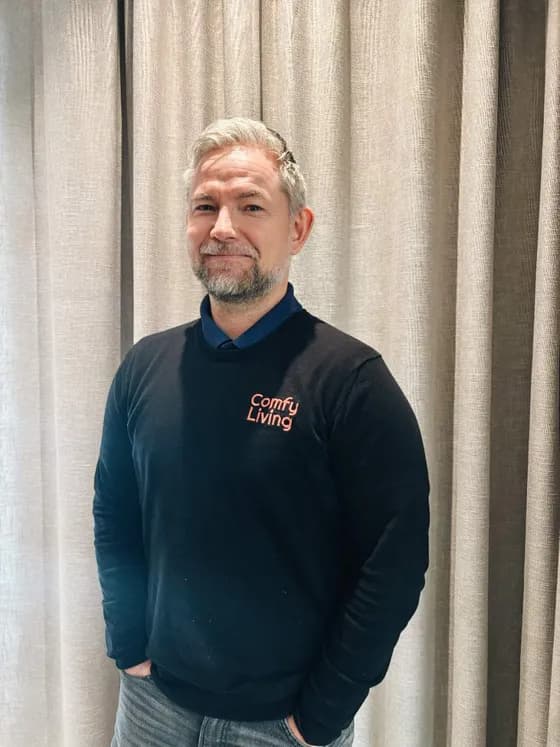 Glenn Lunell, partneransvarig på Comfy Living