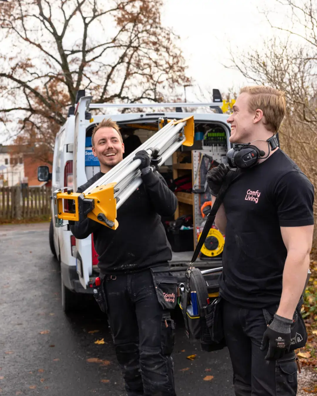 Hantverkare i arbete